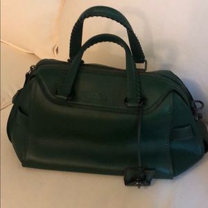 Coach green satchel